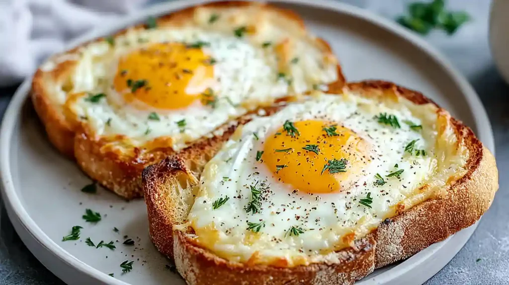 Air Fryer Egg and Cheese Toast