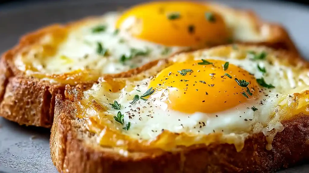 Air Fryer Egg and Cheese Toast