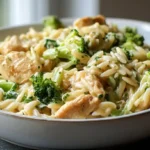 Cheesy Chicken Broccoli Orzo