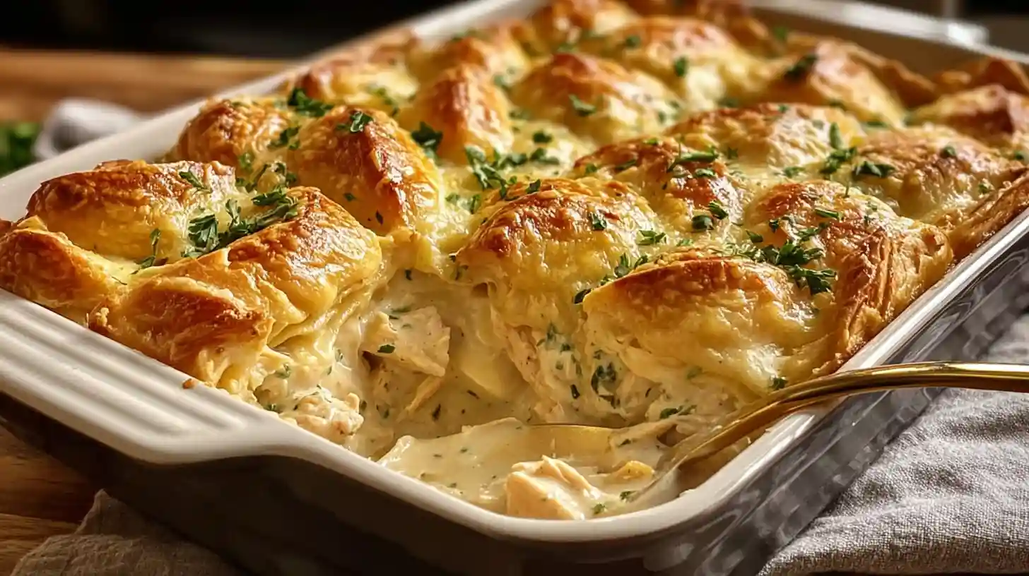 Cheesy Chicken Crescent Bake