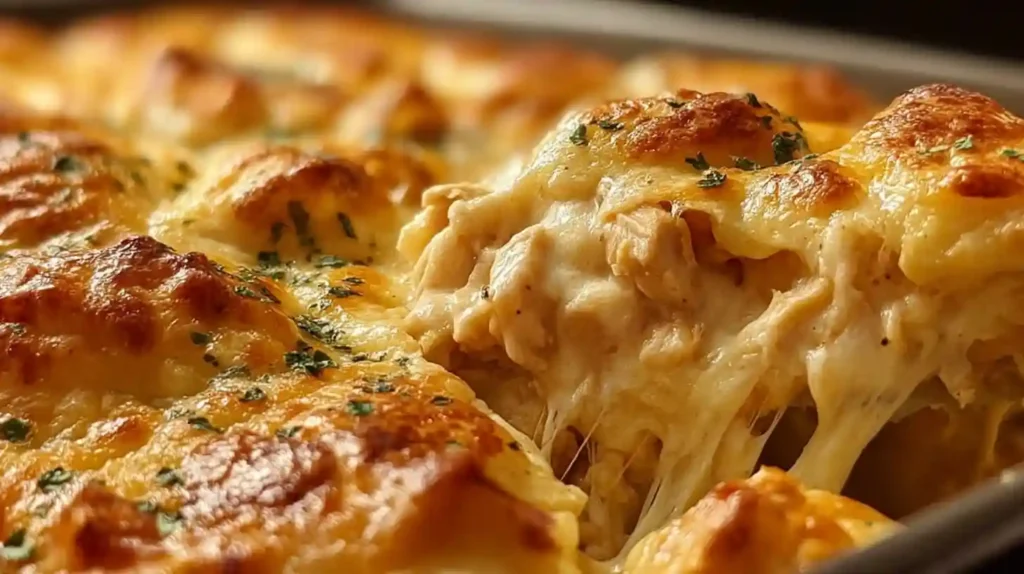 Cheesy Chicken Crescent Bake