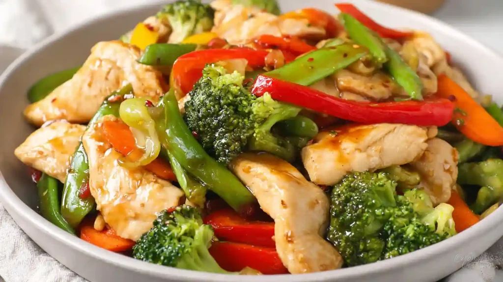 Chicken with Mixed Vegetable Stir Fry