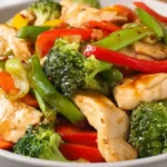 Chicken with Mixed Vegetable Stir Fry