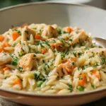 Creamy Chicken Pot Pie Orzo Recipe