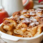 Overnight Cinnamon Apple Baked French Toast Casserole