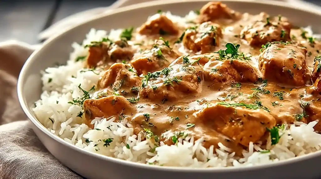 Smothered Chicken and Rice Recipe