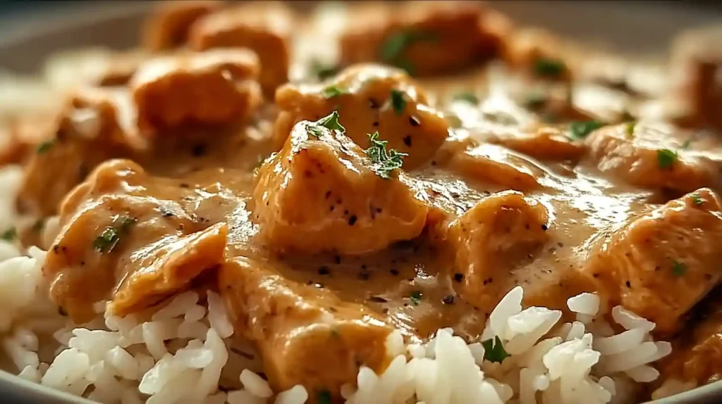 Smothered Chicken and Rice Recipe