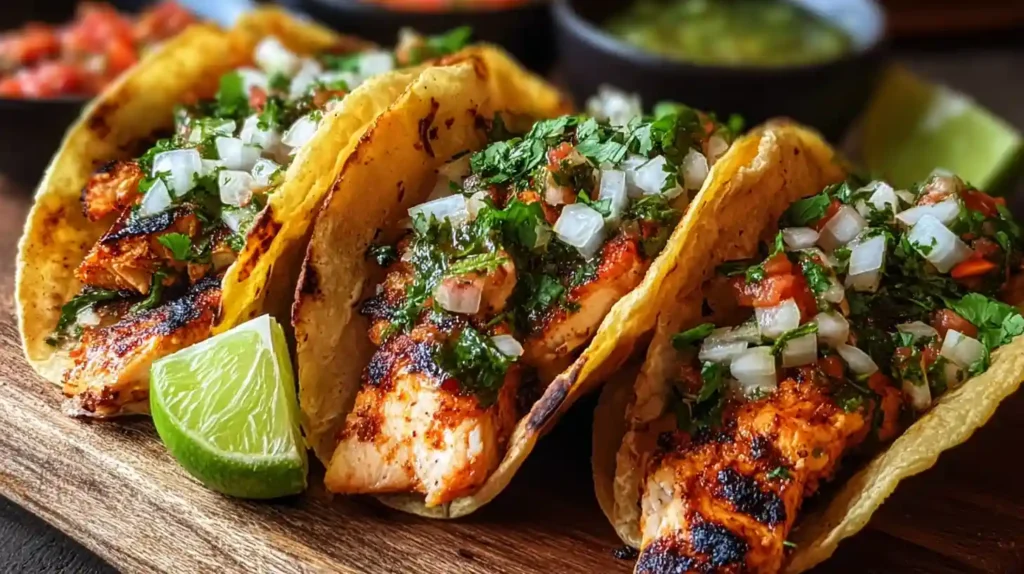 Authentic Chicken Street Tacos