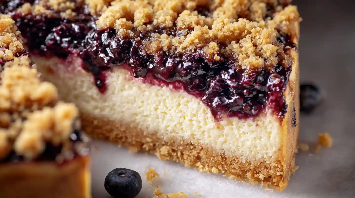 Blueberry Crumble Cheesecake