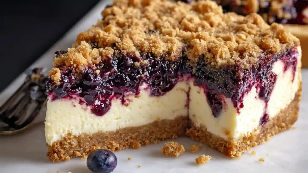 Blueberry Crumble Cheesecake