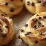 Brioches Roulées Crème Vanille & Pépites de Chocolat