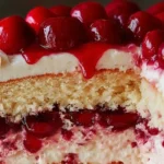 Cherry Layer Cake with Cherry Cream Cheese Frosting