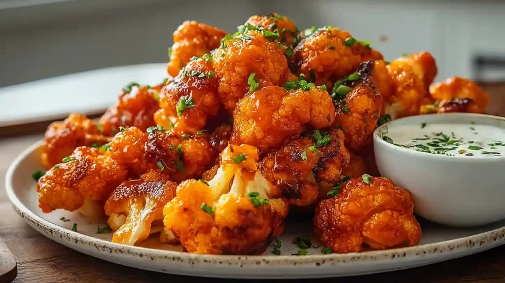 Crispy Air Fryer Buffalo Cauliflower Bites