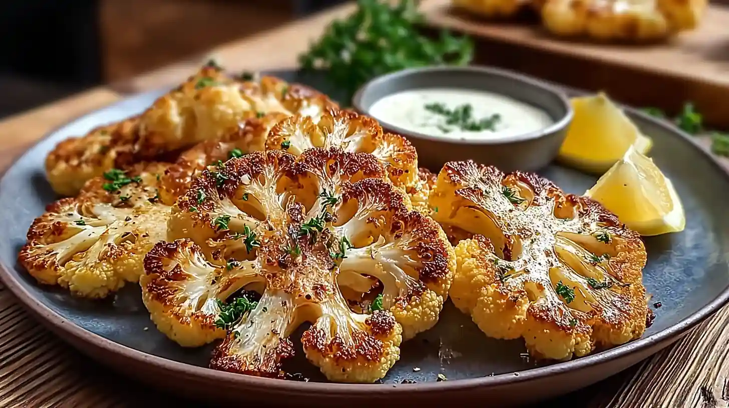 Crispy Baked Cauliflower Steaks