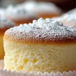Fluffy Japanese Cotton Cheesecake Cupcakes