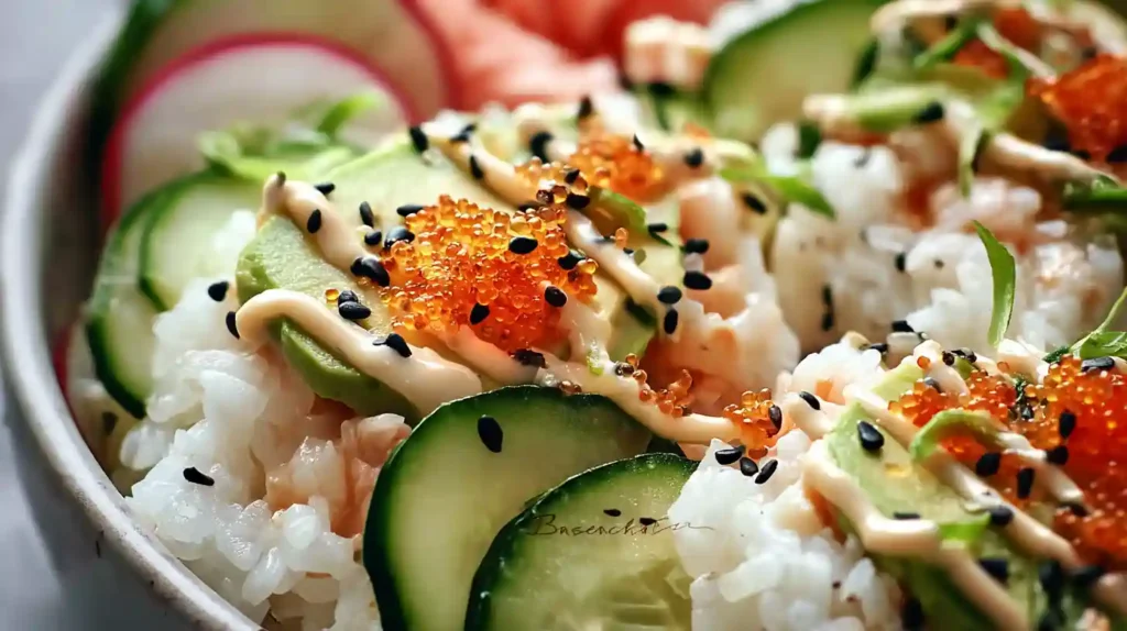Healthy California Roll Sushi Bowls for Meal Prep