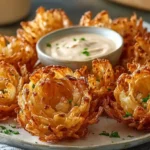 Air Fryer Crispy Mini Blooming Onions