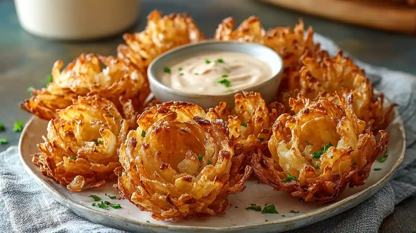 Air Fryer Crispy Mini Blooming Onions