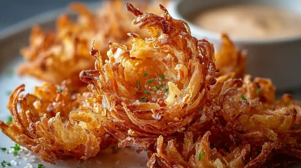 Air Fryer Crispy Mini Blooming Onions
