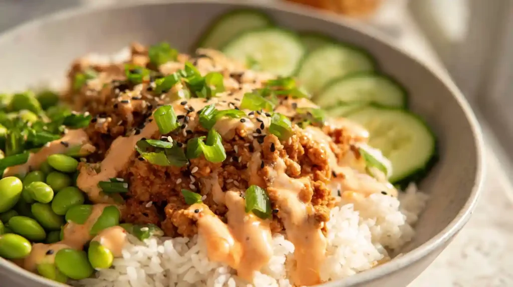 Bang Bang Ground Turkey Rice Bowls