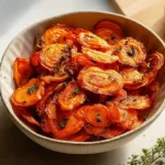 Crispy Air Fryer Carrot Chips with Garlic & Smoked Paprika