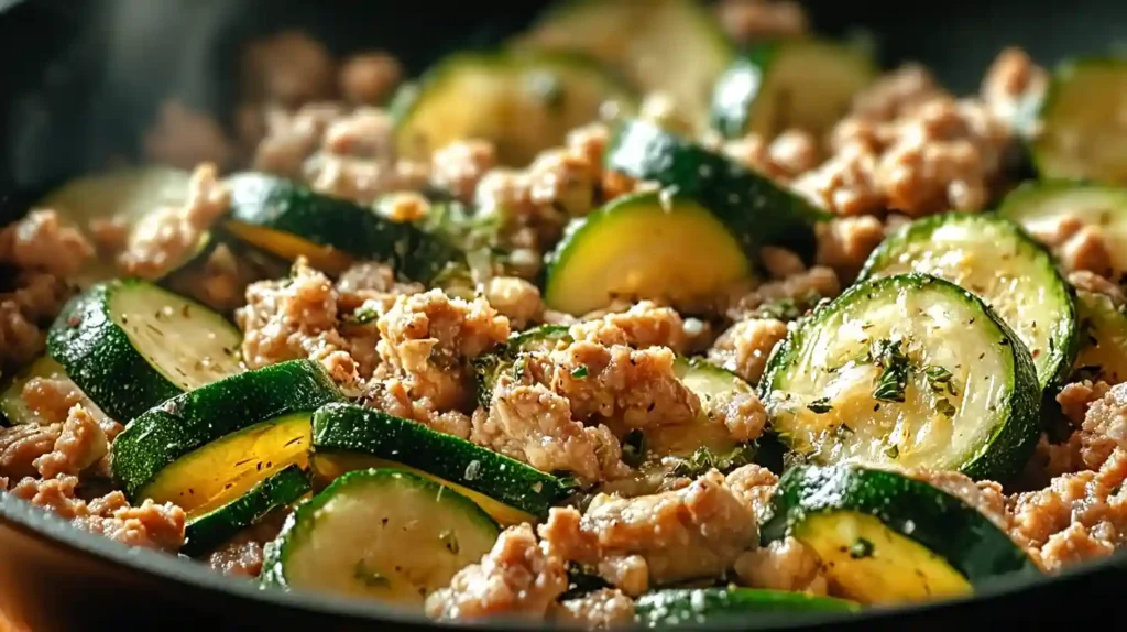 Ground Turkey and Zucchini Skillet