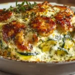 High Protein Chicken Zucchini Bake