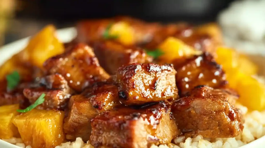 Slow Cooker Pineapple Pork Loin