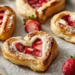 Strawberry Cream Cheese Heart Danishes