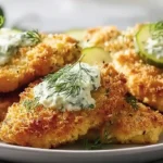 Crispy Dill Pickle Parmesan Chicken