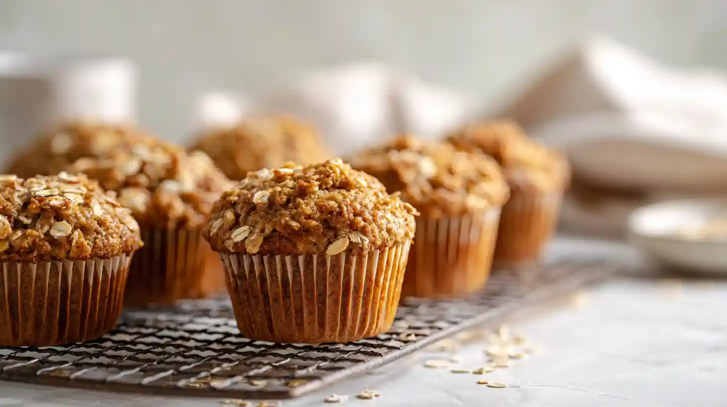 Healthy Banana Oatmeal Muffins