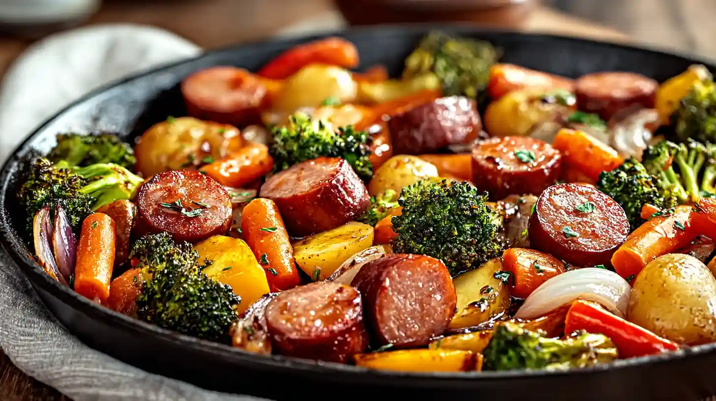 Honey Garlic Kielbasa & Veggies