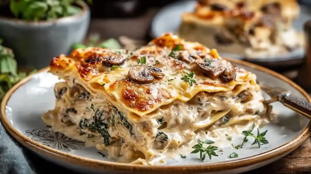 Mushroom And Spinach Lasagna Recipe
