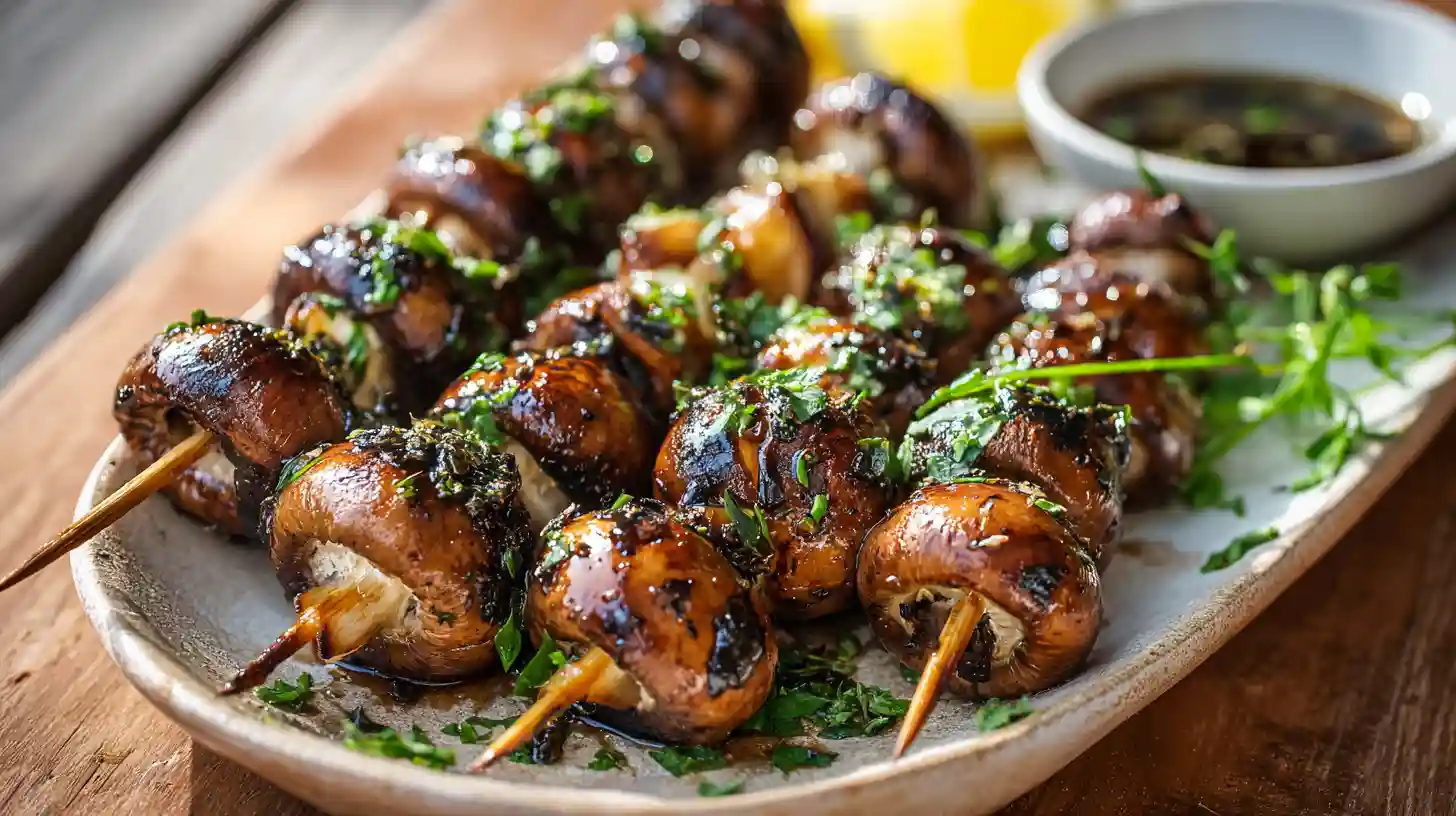Sautéed Grilled Garlic Mushrooms