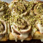 Small Batch Pistachio Cream Cinnamon Rolls