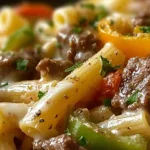 Philly Cheesesteak Pasta 5