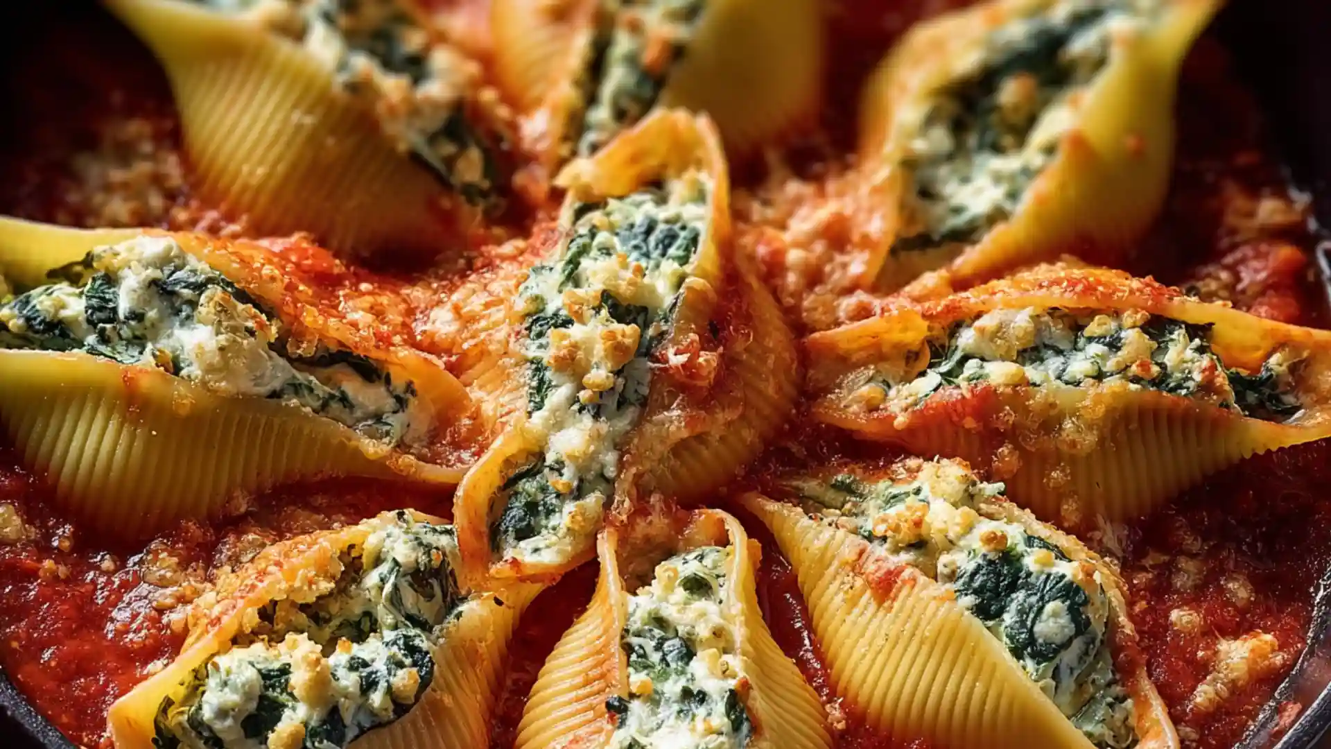 Spinach and Ricotta Stuffed Shells Recipe